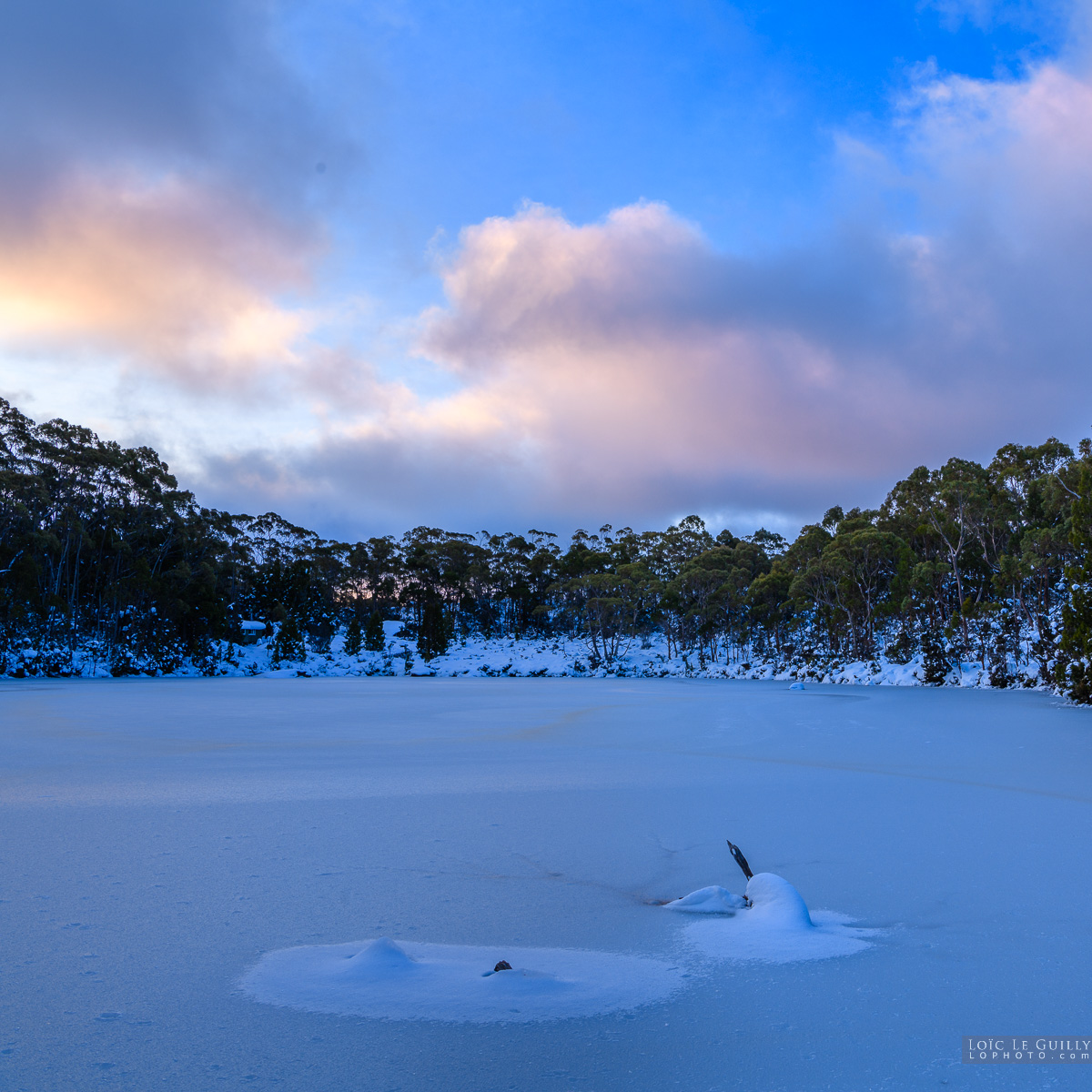 photograph of Eagle Tarn in winter