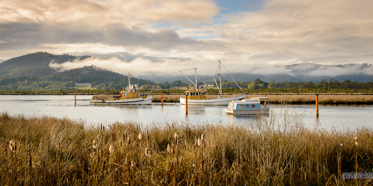 photograph of Boats on the Huon River