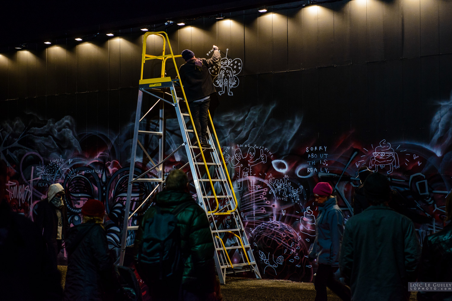 photograph of Dark Park graffiti artists