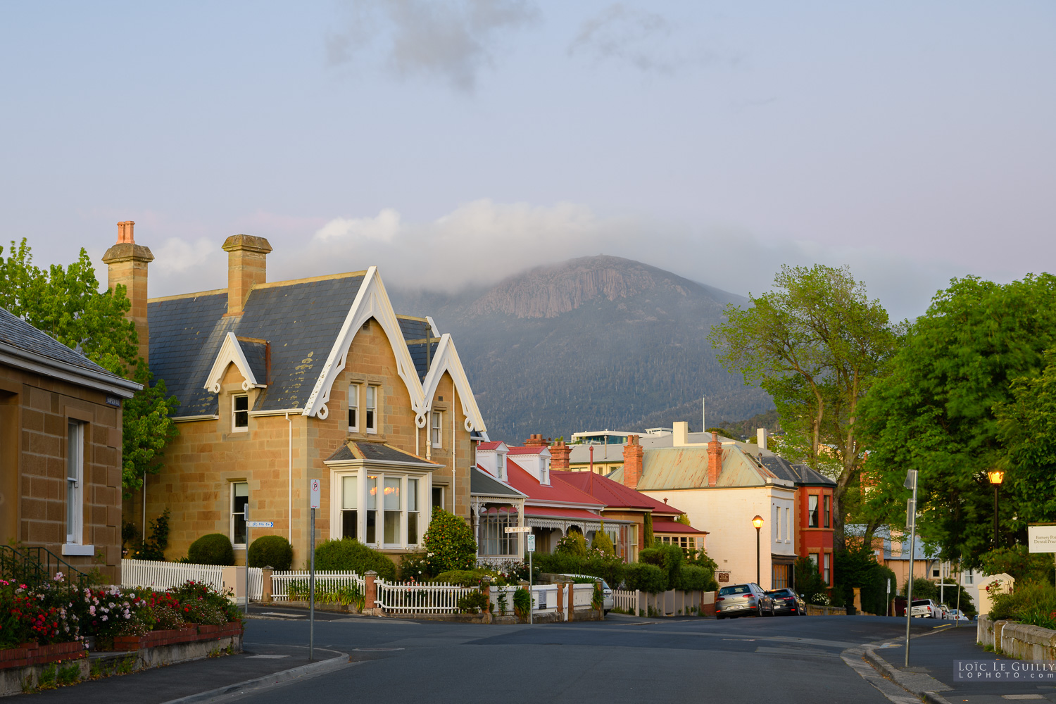 photograph of Battery Point and Mt Wellington