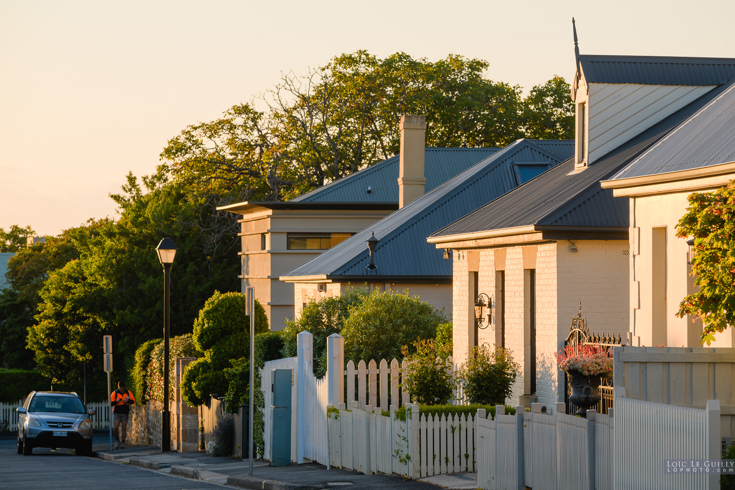 photograph of Francis St in Battery Point