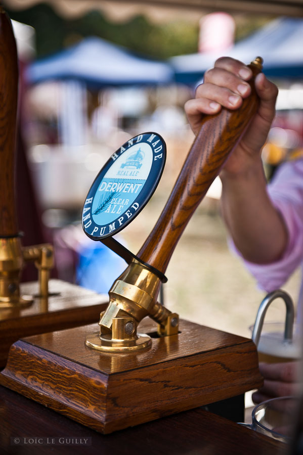 photograph of local beer at the Derwent Valley Autumn Festival