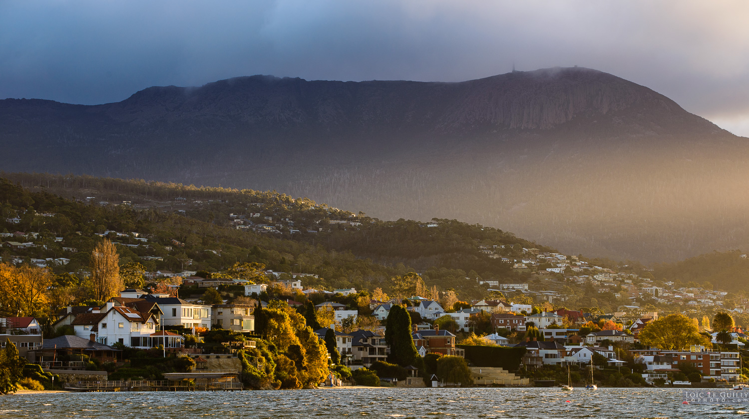 photograph of Autumn light over Sandy Bay