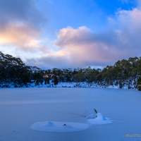 Winter dusk at Eagle Tarn