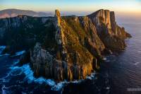 Aerial shot of the Blade at Cape Pillar