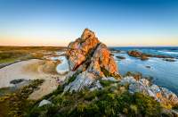 Sunset over Kings Run on the wild Tarkine coast.