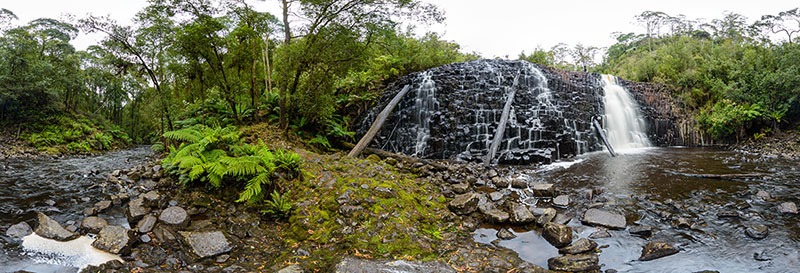 360 panorama of Dip Falls