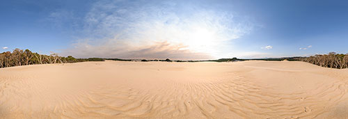 360 panorama of Henty Dunes