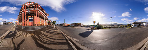 360 panorama of Scottsdale, main street