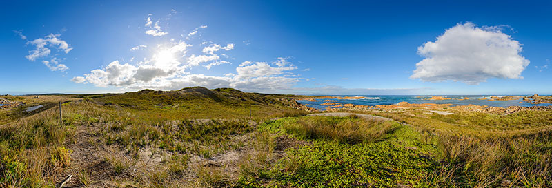 360 panorama of Aboriginal site in the Tarkine