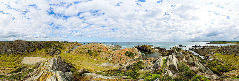 360 panorama of Sarah Anne Rocks, Tarkine