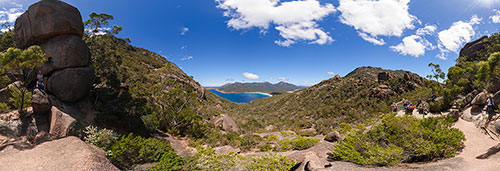 360 panorama of Wineglass Bay Lookout